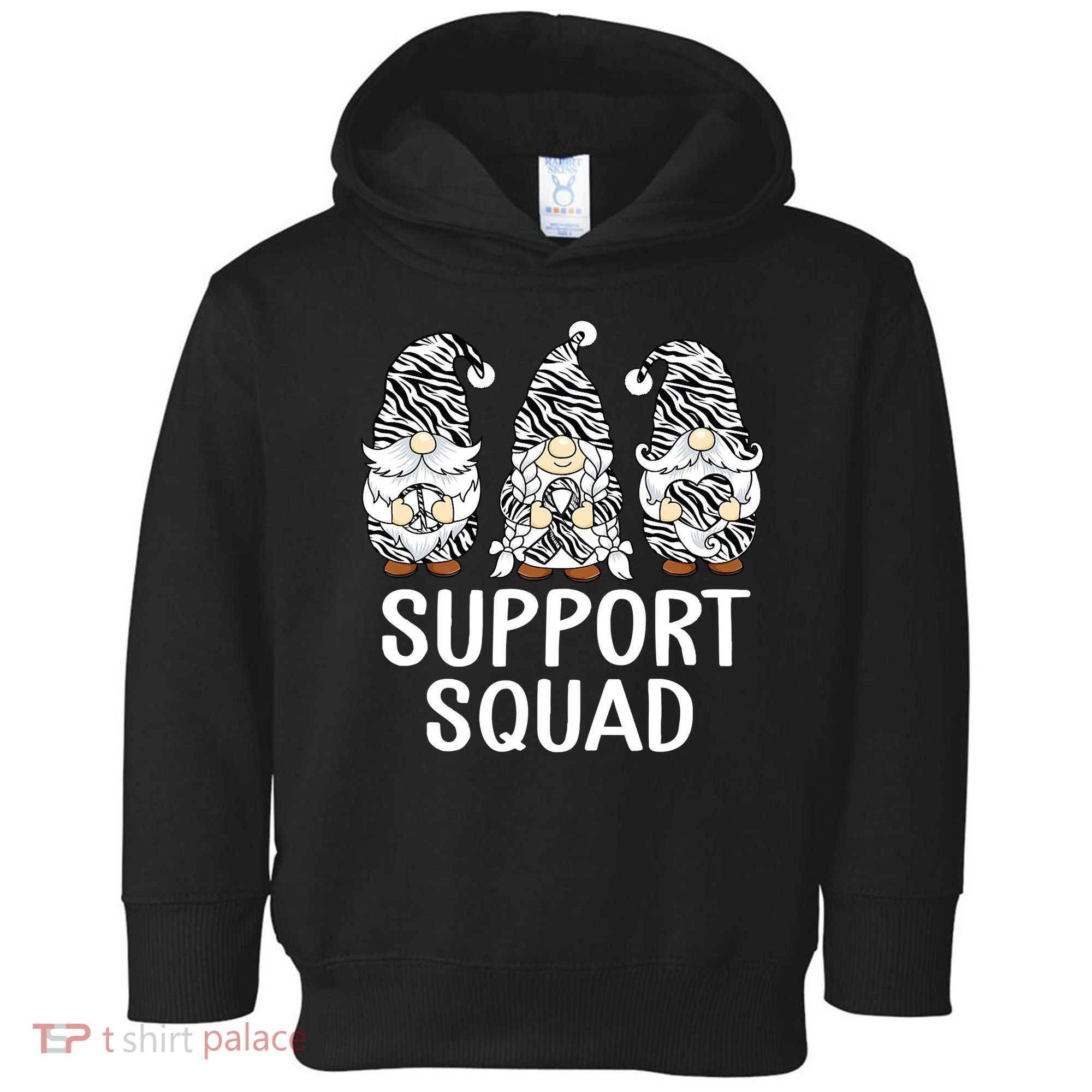 Gnomes Support Peace Hope Love Carcinoid Funny Cancer Awareness Toddler Hoodie