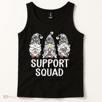 Gnomes Support Peace Hope Love Carcinoid Funny Cancer Awareness Tank Top thumb 2