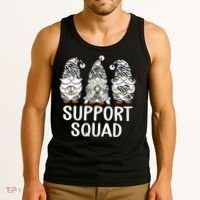 Gnomes Support Peace Hope Love Carcinoid Funny Cancer Awareness Tank Top thumb 3