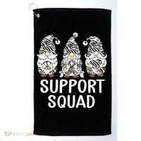 Gnomes Support Peace Hope Love Carcinoid Funny Cancer Awareness Golf Towel thumb 0