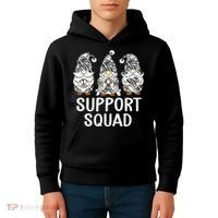 Gnomes Support Peace Hope Love Carcinoid Funny Cancer Awareness Kids Hoodie thumb 4