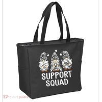 Gnomes Support Peace Hope Love Carcinoid Funny Cancer Awareness Tote Bag thumb 2