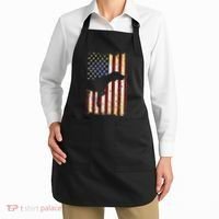 German Shorthaired Pointer Silhouette American Flag Apron thumb 2