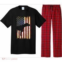 German Shorthaired Pointer Silhouette American Flag Pajama Set thumb 0