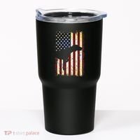 German Shorthaired Pointer Silhouette American Flag Tumbler thumb 0