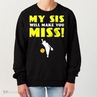 Girl Softball Pitcher Sister Brother Funny Women's Sweatshirt thumb 0