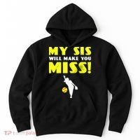 Girl Softball Pitcher Sister Brother Funny Hoodie thumb 0