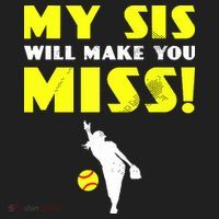 Girl Softball Pitcher Sister Brother Funny Beanie thumb 2