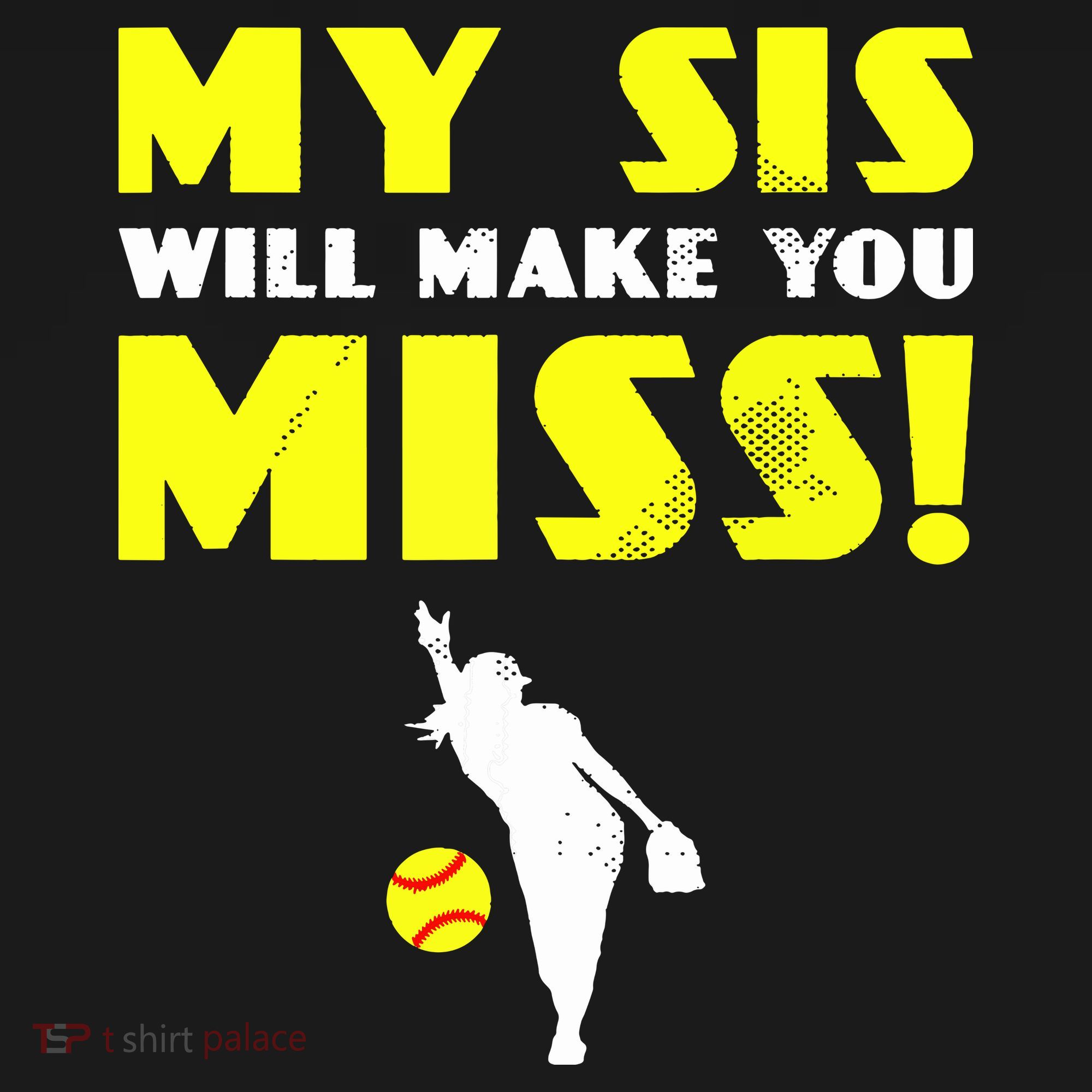 Girl Softball Pitcher Sister Brother Funny Ornament