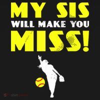 Girl Softball Pitcher Sister Brother Funny Women's Tank Top thumb 5
