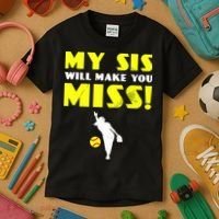 Girl Softball Pitcher Sister Brother Funny Kids T-Shirt thumb 3