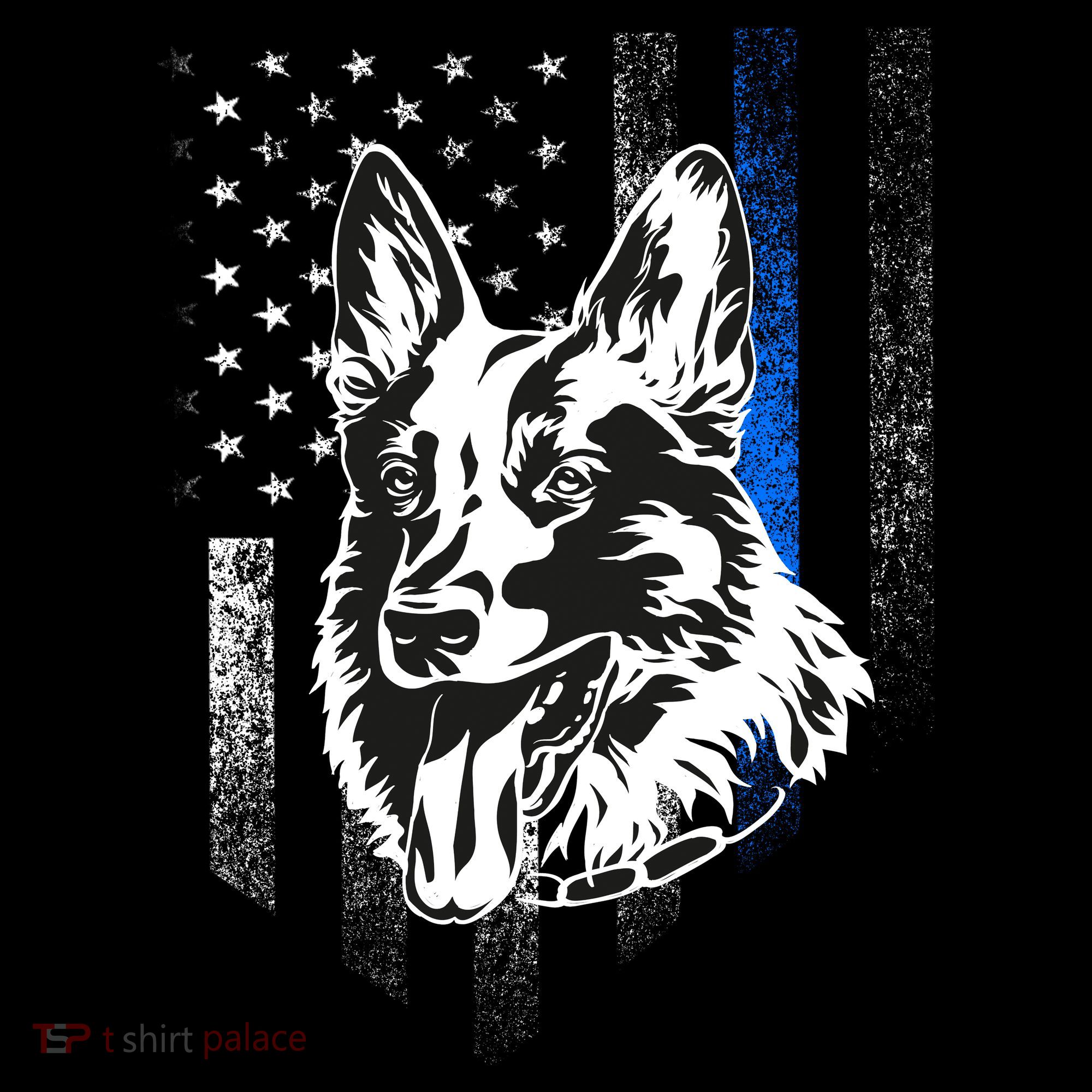 German Shepherd Police Dog Ornament