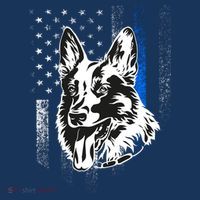 German Shepherd Police Dog USA-Made Doggie Bandana thumb 2