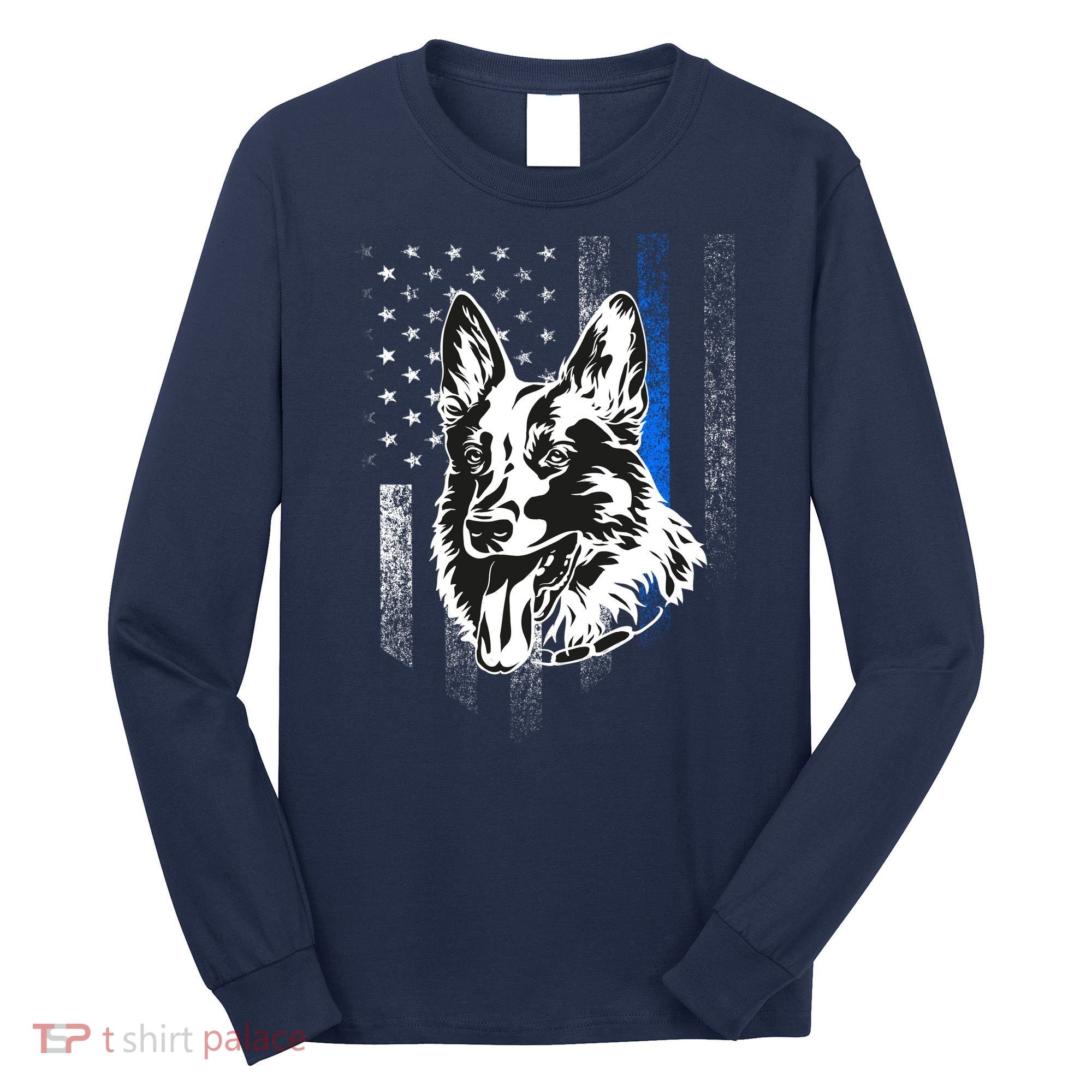 German Shepherd Police Dog Long Sleeve Shirt