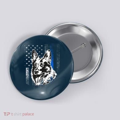 German Shepherd Police Dog Button
