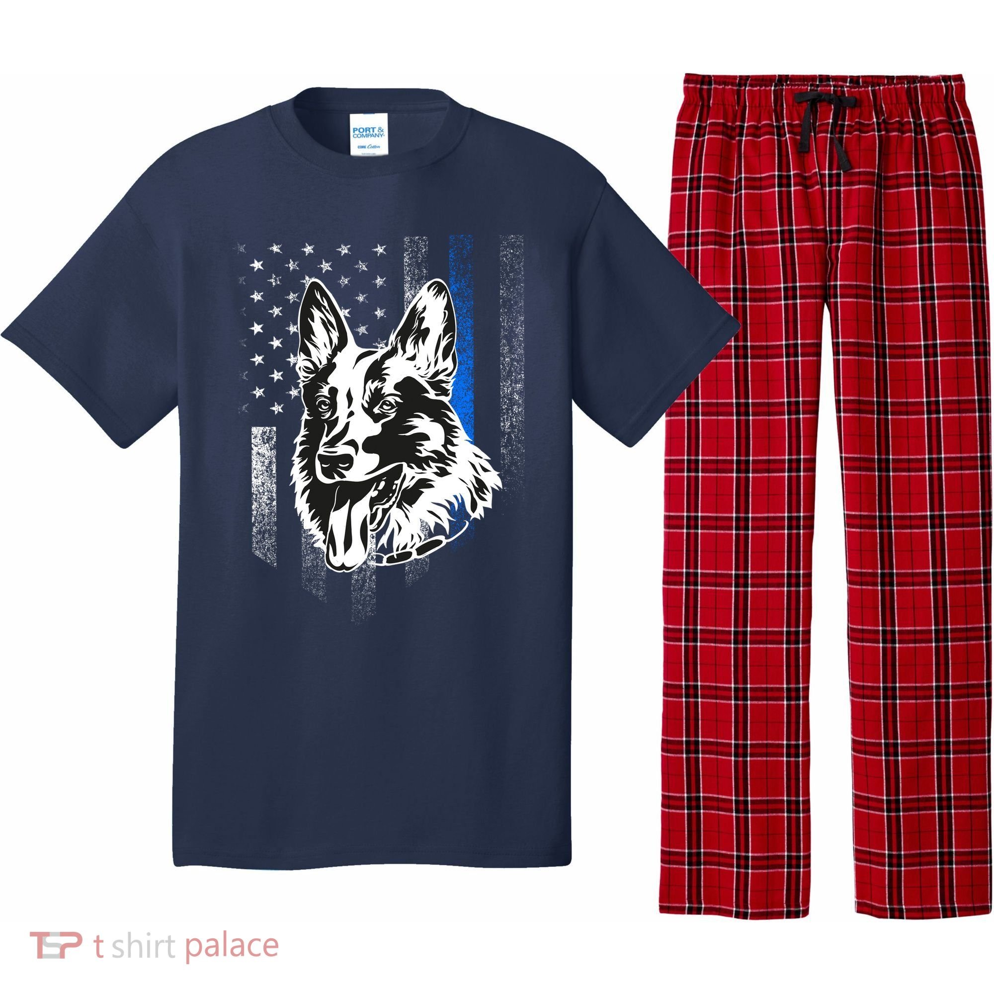 German Shepherd Police Dog Pajama Set