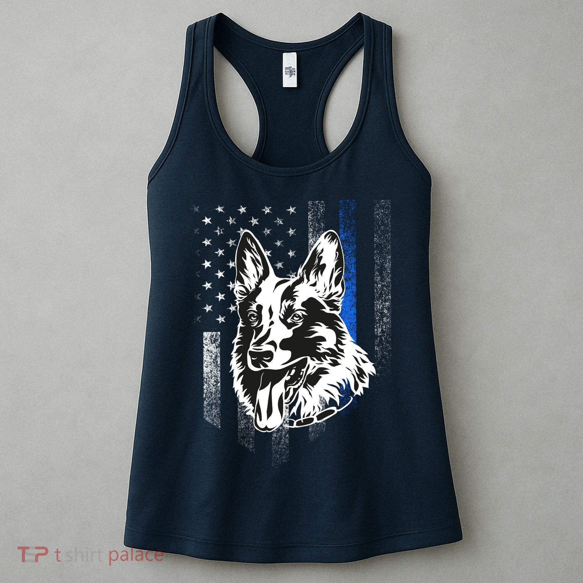 German Shepherd Police Dog Women's Tank Top