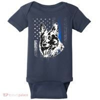 German Shepherd Police Dog Baby Bodysuit thumb 0