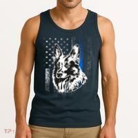 German Shepherd Police Dog Tank Top thumb 3