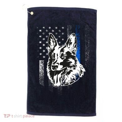 German Shepherd Police Dog Golf Towel