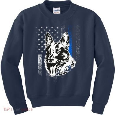 German Shepherd Police Dog Kids Sweatshirt