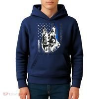German Shepherd Police Dog Kids Hoodie thumb 4