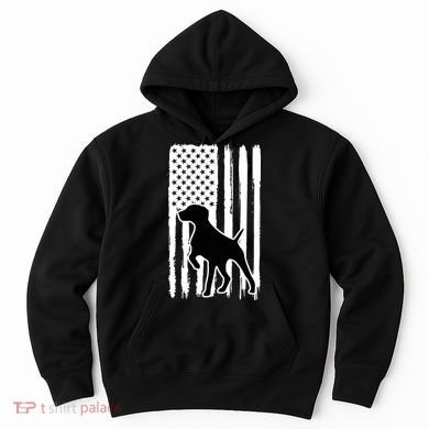 German Shorthaired Pointer American Flag USA Patriot Hoodie