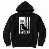 German Shorthaired Pointer American Flag USA Patriot Hoodie thumb 0