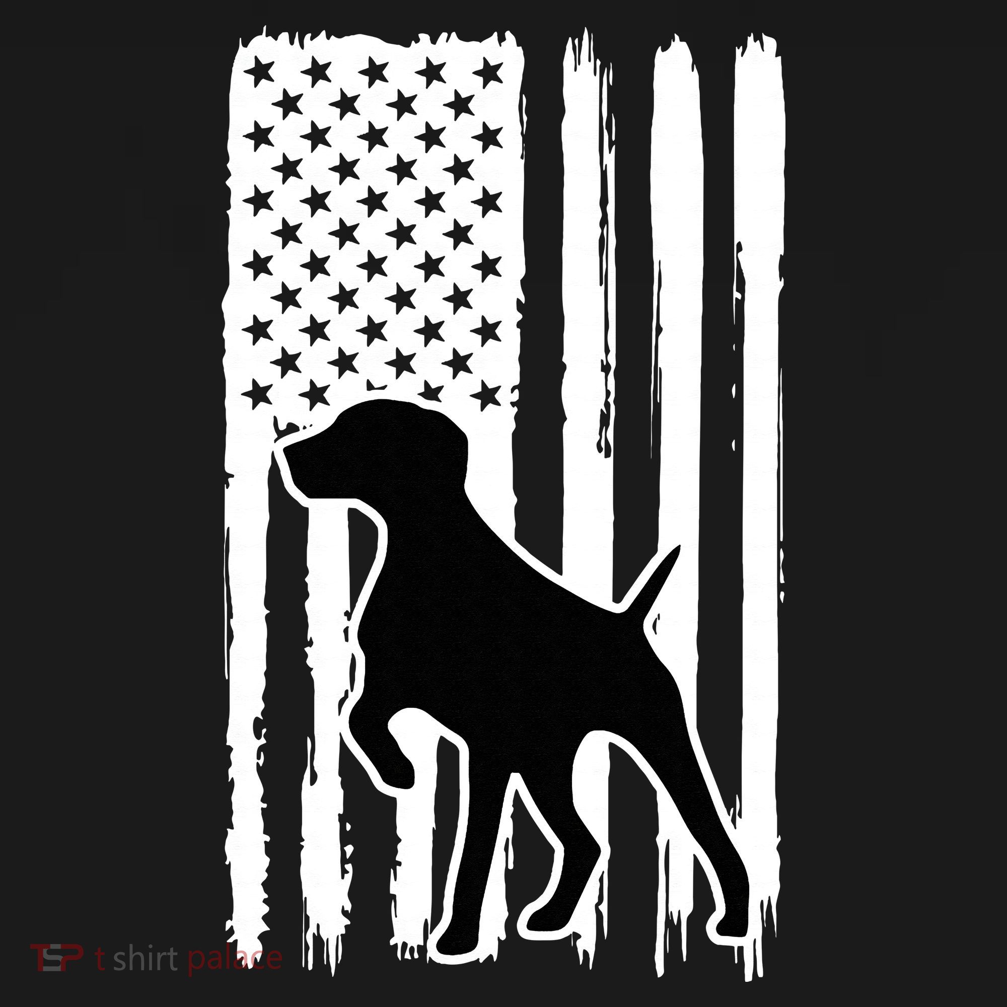 German Shorthaired Pointer American Flag USA Patriot Apron