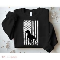 German Shorthaired Pointer American Flag USA Patriot Sweatshirt thumb 2