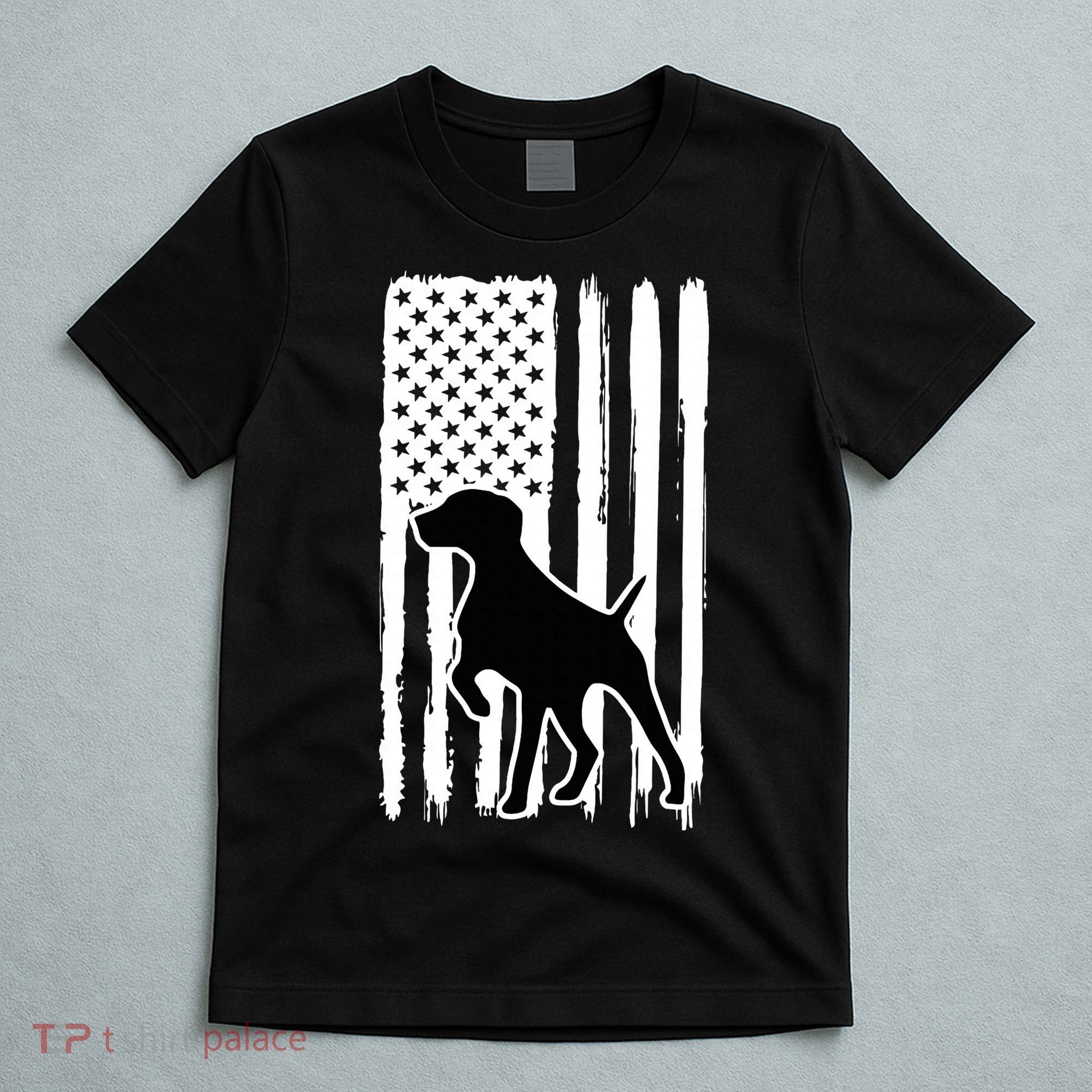 German Shorthaired Pointer American Flag USA Patriot T-Shirt