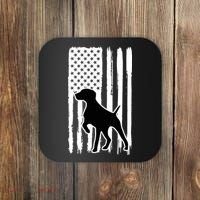 German Shorthaired Pointer American Flag USA Patriot Coaster thumb 0
