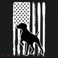 German Shorthaired Pointer American Flag USA Patriot Coaster thumb 2