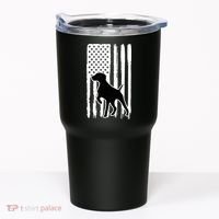 German Shorthaired Pointer American Flag USA Patriot Tumbler thumb 0