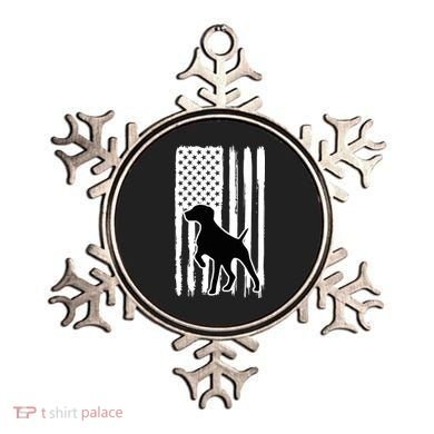 German Shorthaired Pointer American Flag USA Patriot Ornament
