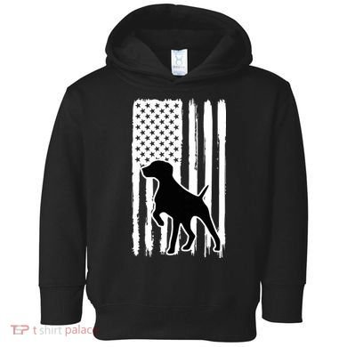 German Shorthaired Pointer American Flag USA Patriot Toddler Hoodie