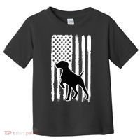German Shorthaired Pointer American Flag USA Patriot Toddler T-Shirt thumb 0