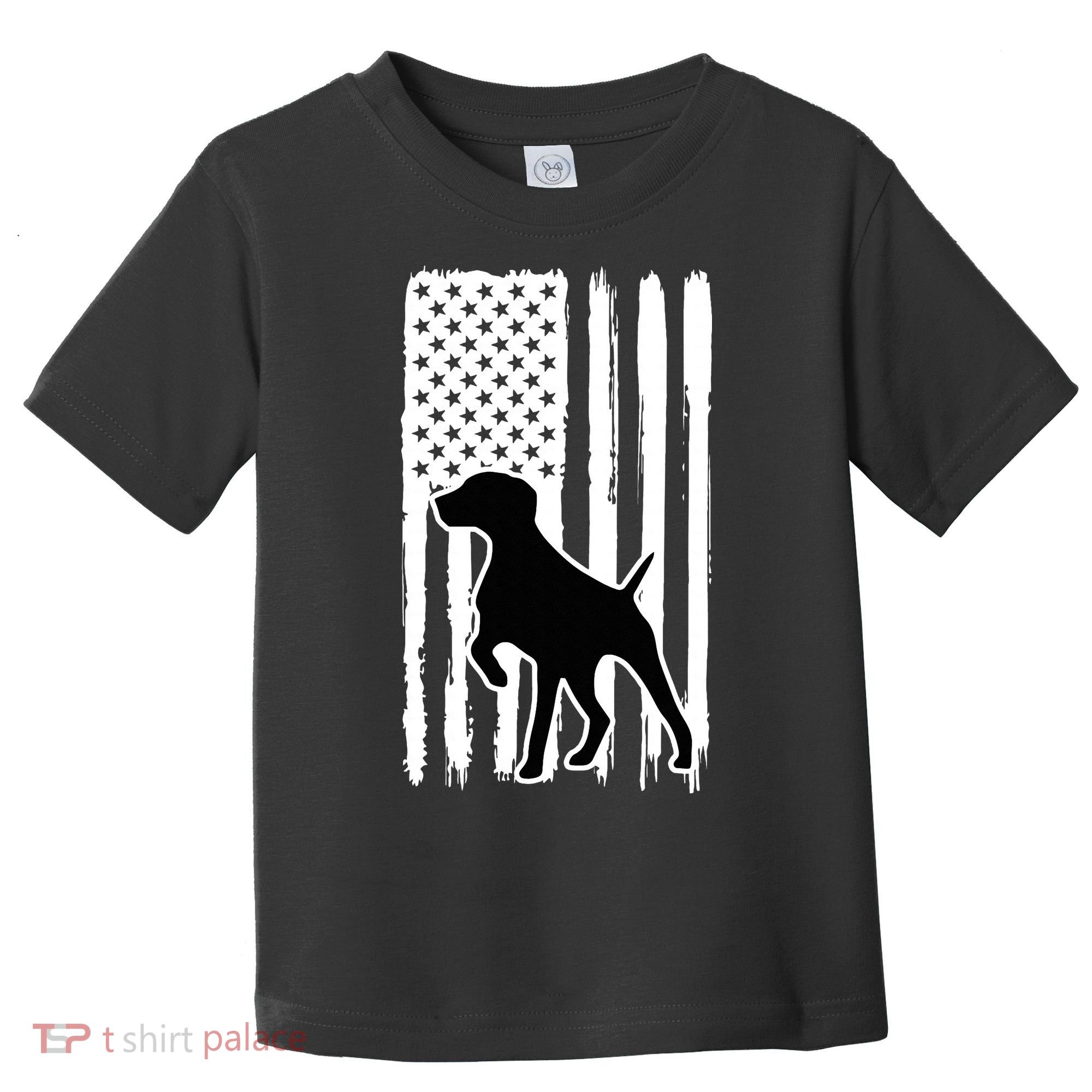 German Shorthaired Pointer American Flag USA Patriot Toddler T-Shirt