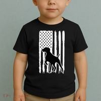 German Shorthaired Pointer American Flag USA Patriot Toddler T-Shirt thumb 2