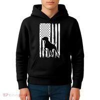 German Shorthaired Pointer American Flag USA Patriot Kids Hoodie thumb 4