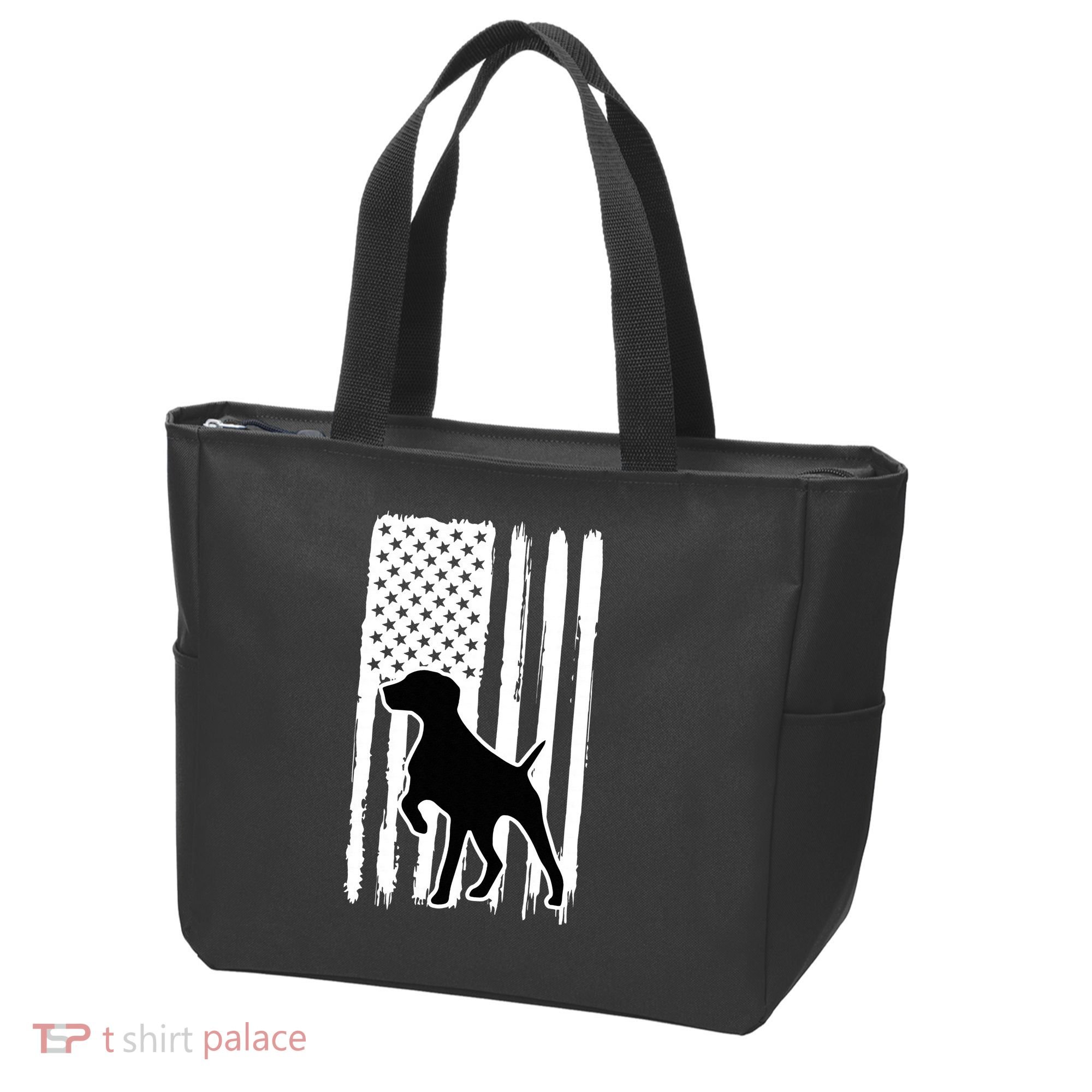 German Shorthaired Pointer American Flag USA Patriot Tote Bag
