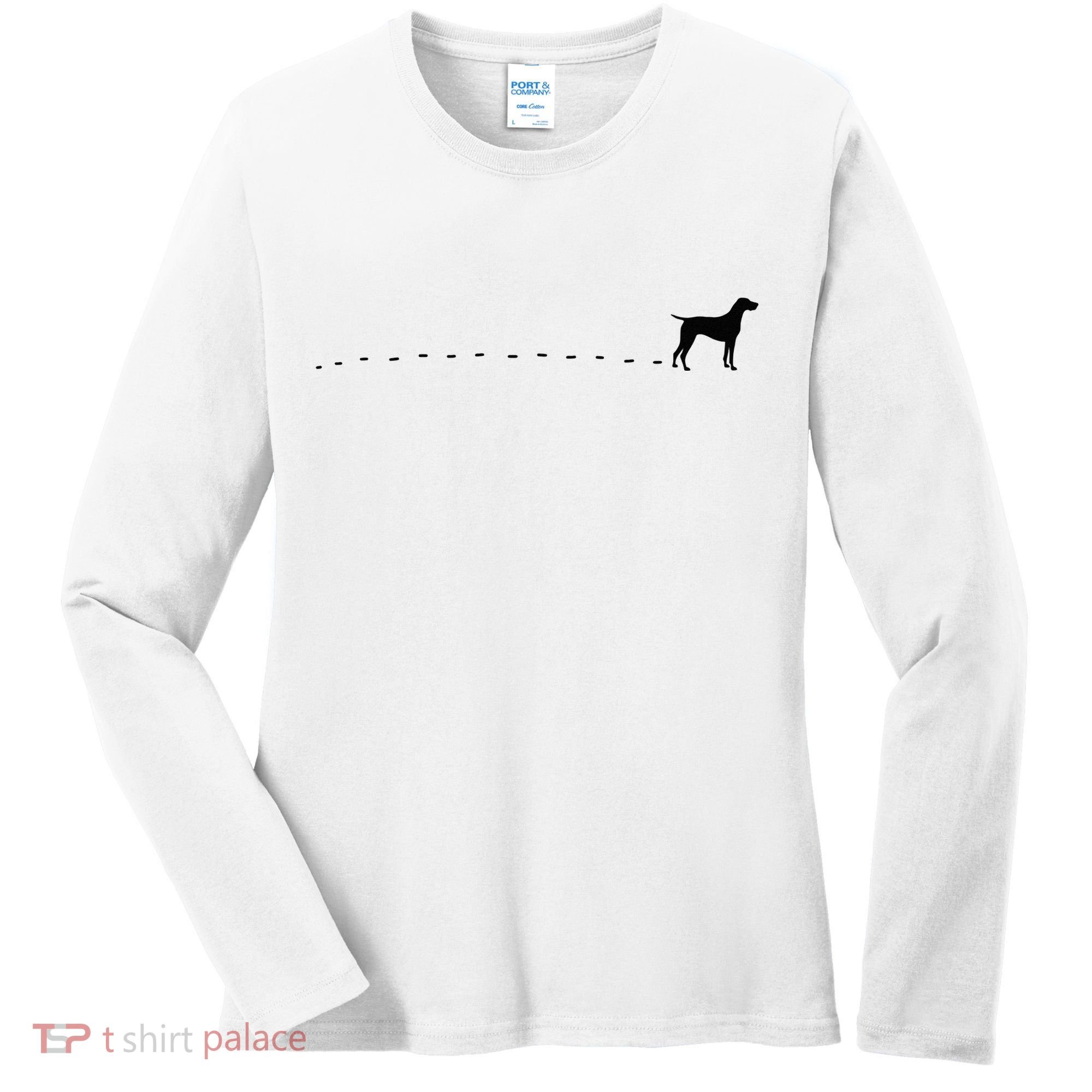 German Shorthair Pointer GSP MOM Dad Women's Long Sleeve Shirt