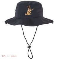 German Shepherd playing the acoustic guitar Bucket Hat thumb 0