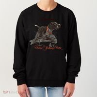 Ger Shorthaired Pointer Meaningful Gift A Born Hunter! Cute Gift Women's Sweatshirt thumb 0