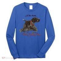 Ger Shorthaired Pointer Meaningful Gift A Born Hunter! Cute Gift Long Sleeve Shirt thumb 0