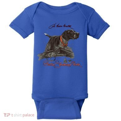 Ger Shorthaired Pointer Meaningful Gift A Born Hunter! Cute Gift Baby Bodysuit