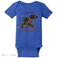 Ger Shorthaired Pointer Meaningful Gift A Born Hunter! Cute Gift Baby Bodysuit thumb 0