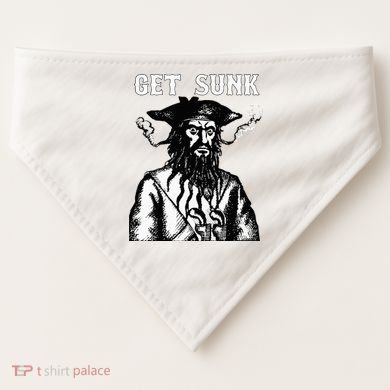 Get Sunk Pirate Sea Thieves Of Oceans USA-Made Doggie Bandana