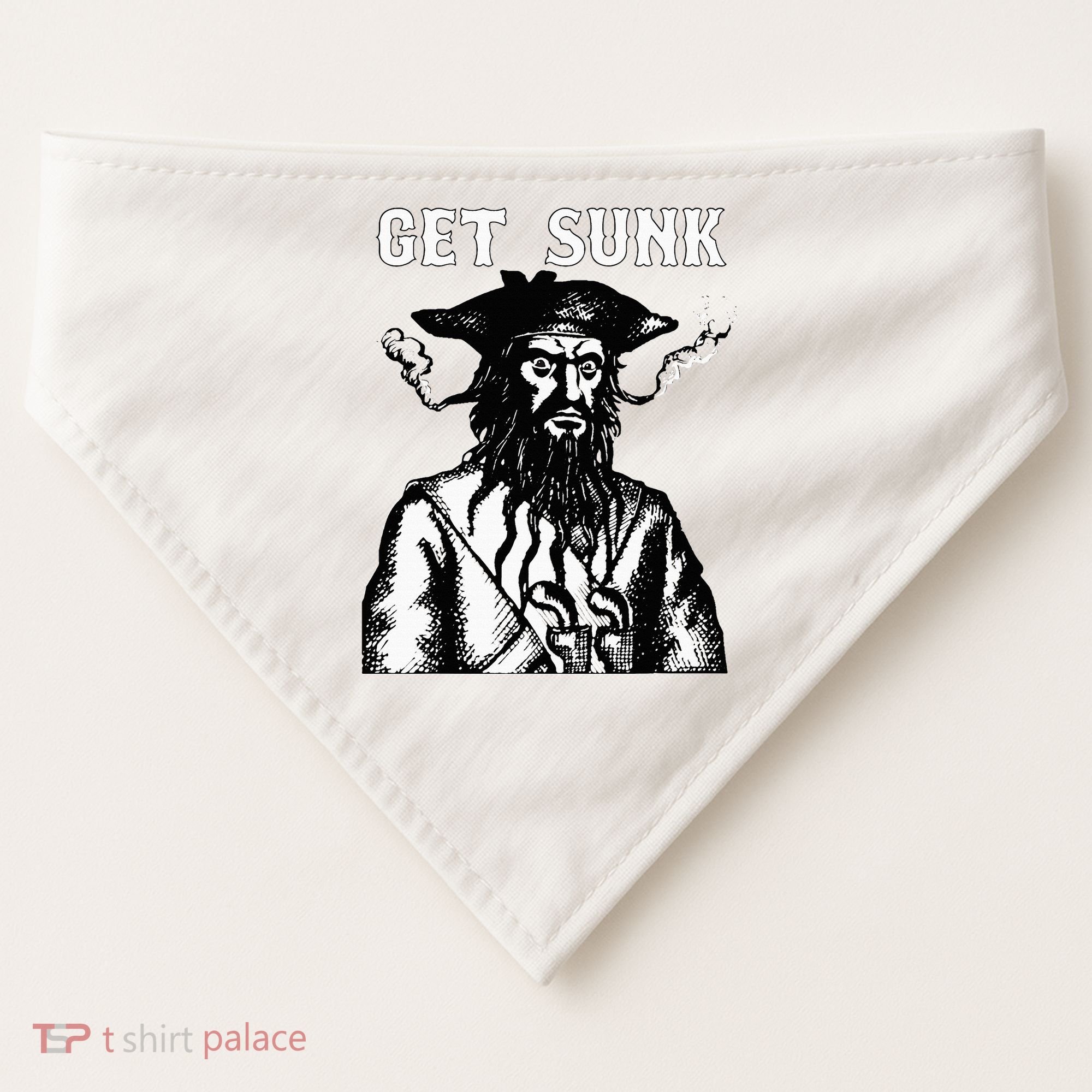 Get Sunk Pirate Sea Thieves Of Oceans USA-Made Doggie Bandana
