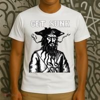 Get Sunk Pirate Sea Thieves Of Oceans T-Shirt thumb 3